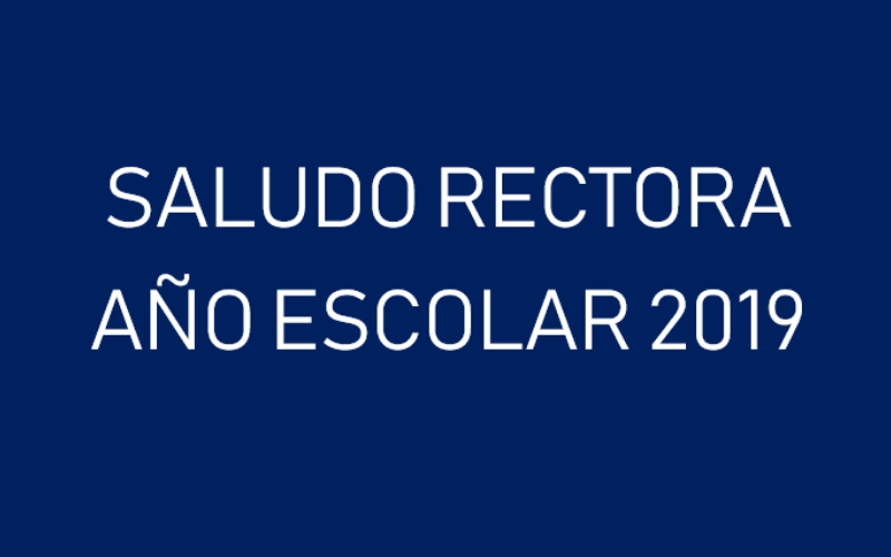 Saludo Rectora